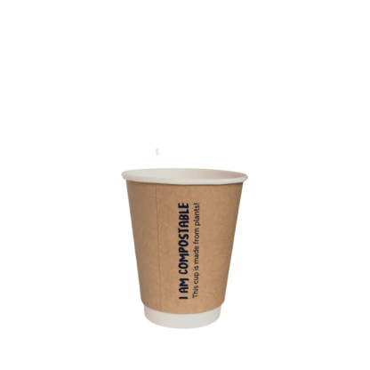 250ml Kraft Double Wall Printed Hot Cup