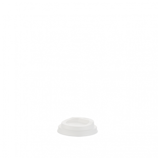 100ml Compostable White Hot Cup Lid