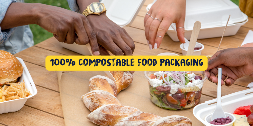 100 compostable food packaging
